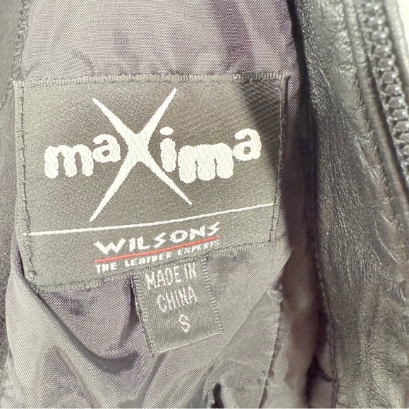 Wilson’s Leather Maxima Black Stretch Back V Neck Sleeveless Vest Top Small Y2K - Picture 10 of 10